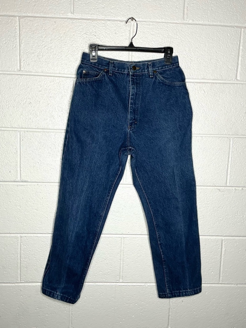 < Vintage Lee Dark Wash High Rise Jeans > - Picture 1 of 5